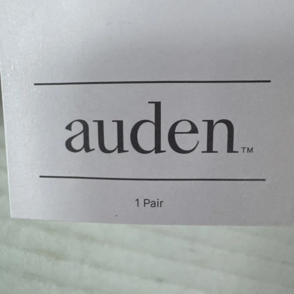 Auden Women's 0772 M/L 8-12 Faux Fur Slipper‎ Socks Taupe Gripper Bottom NWT